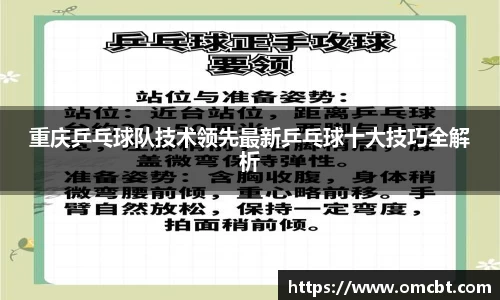 重庆乒乓球队技术领先最新乒乓球十大技巧全解析